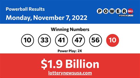 powerball numbers nov 7 2022